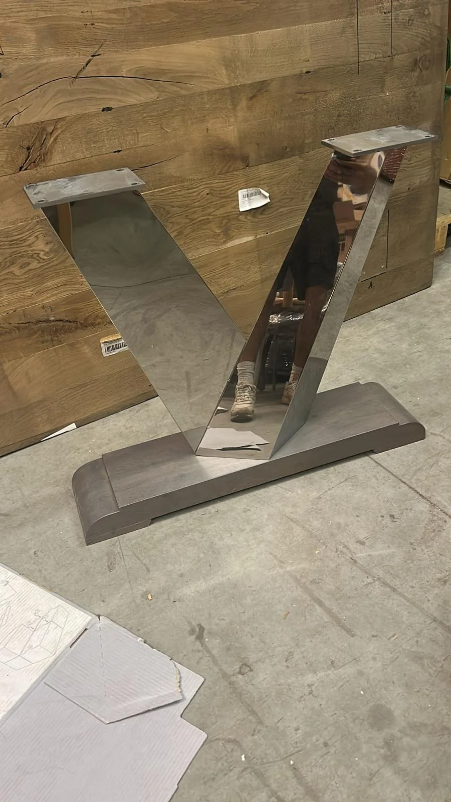 Metalen tafelonderstel