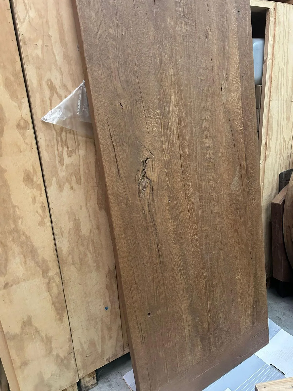 Rechthoekig houten tafelblad naturel